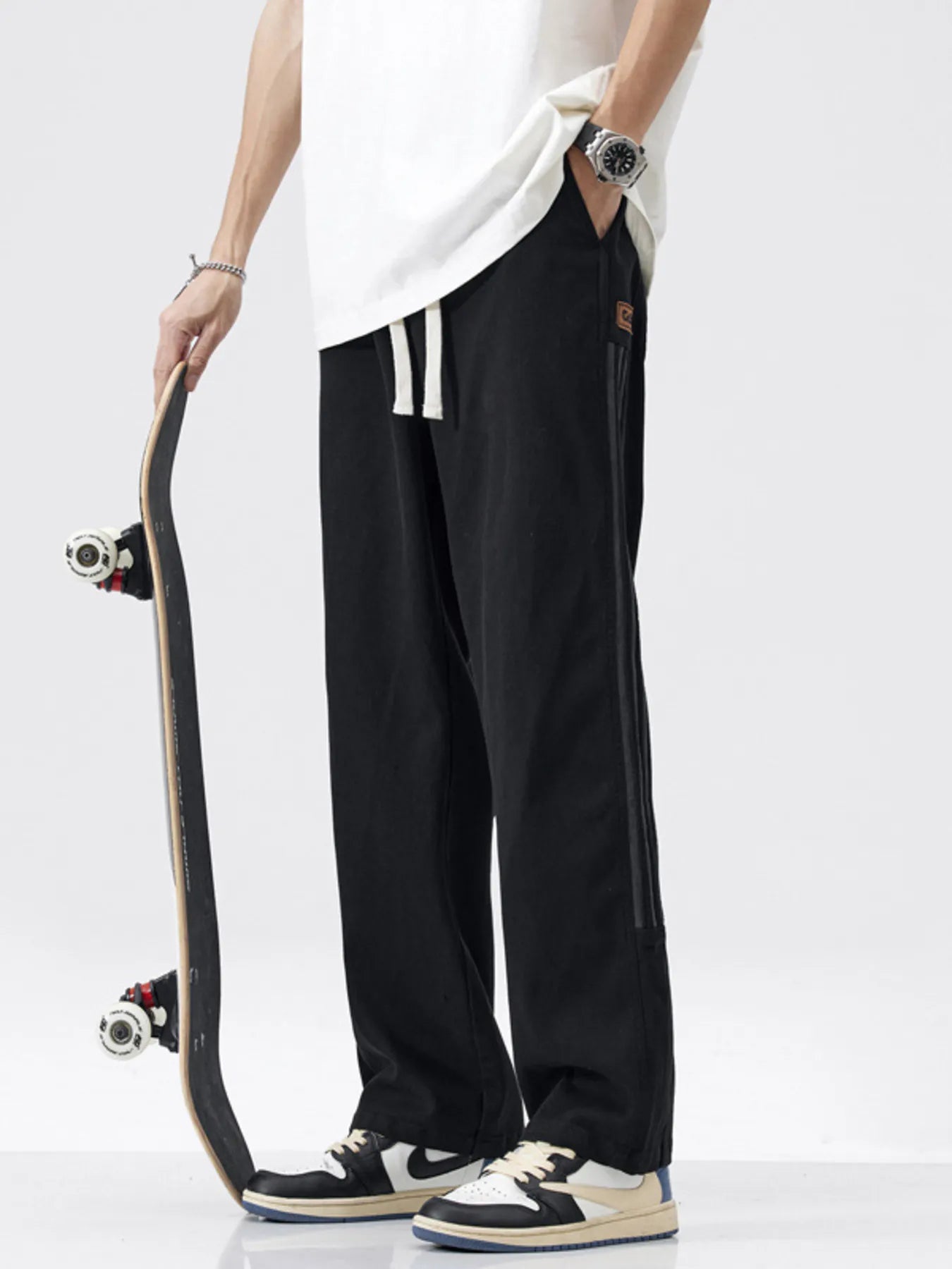 Men's Loose-Fit Drawstring Casual Pants