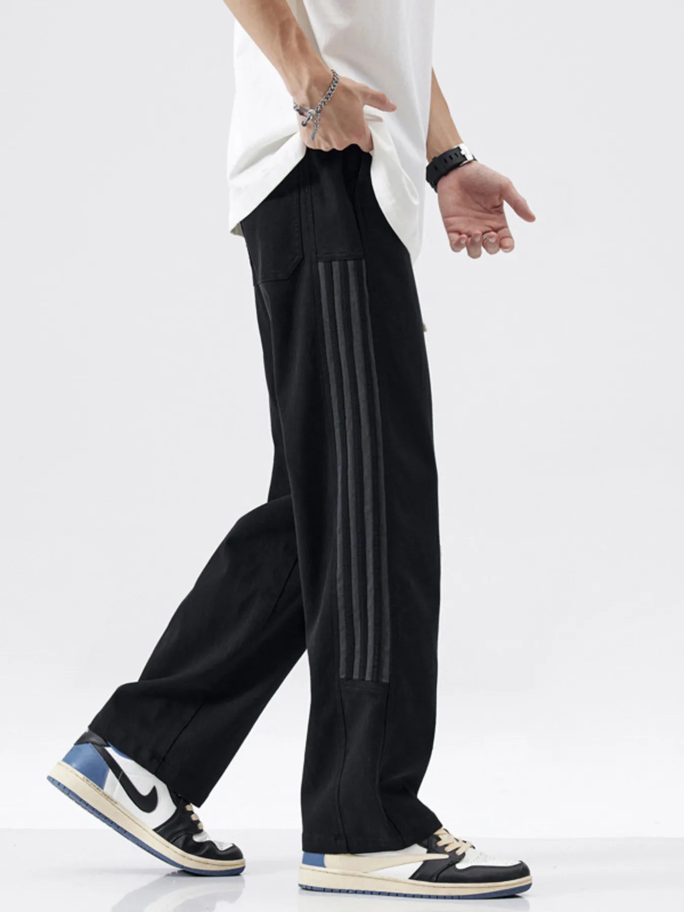 Men's Loose-Fit Drawstring Casual Pants
