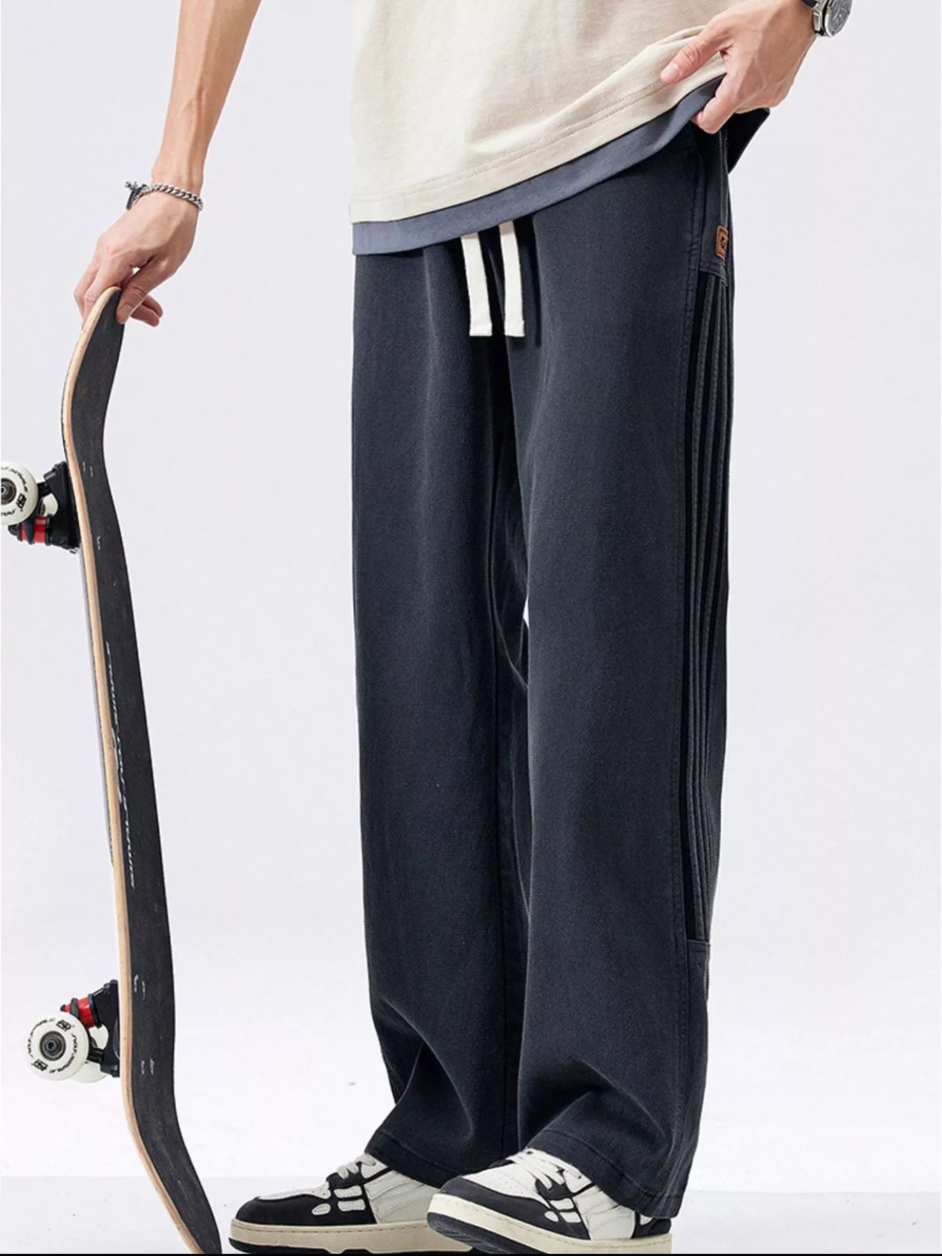 Men's Loose-Fit Drawstring Casual Pants